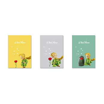 法國小王子筆記本 珍藏套組（一套三冊）：小王子與玫瑰系列