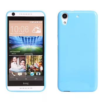 【BIEN】HTC Desire 626 亮麗全彩軟質保護殼 (粉藍)