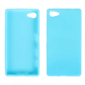 【BIEN】SONY Xperia Z5 Compact 亮麗全彩軟質保護殼 (粉藍)