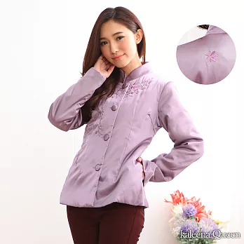 【Kaleena Queen】古典風雅緻品味刺繡外套(2色)-M-2LM紫