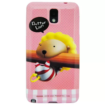 Aztec 奶油獅 Samsung Note 3 矽膠軟手機殼-粉紅點點