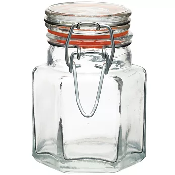 《KitchenCraft》六角扣式密封玻璃罐(100ml)