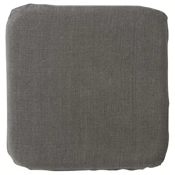 [MUJI無印良品]水洗麻座墊套/深灰/方形深灰