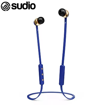 瑞典設計 Sudio Vasa Bla 藍芽耳道式耳機(附真皮保護套)藍