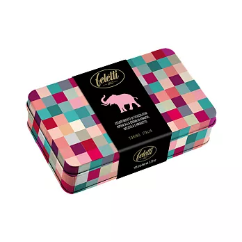 義大利進口FELETTI巧克力鐵盒(Circus馬戲團系列-粉紅象) 105g