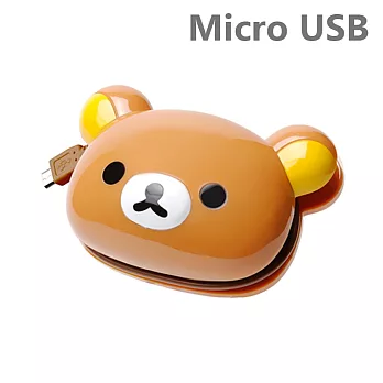 正版San-X 拉拉熊 iPhone Micro USB 大頭造型充電插頭 充電器-拉拉熊拉拉熊U