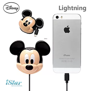 正版Disney 迪士尼 iPhone Lightning 大頭造型充電插頭 充電器-米奇米奇