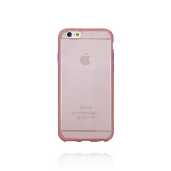 Mobile-style iPhone 6 6s 四邊加強防護 4.7吋 透明軟膠套透粉