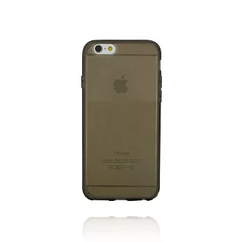 Mobile-style iPhone 6 6s Plus 四邊加強防護 5.5吋 透明軟膠套透黑