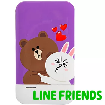 第二代 Line Friends 10000mAh 智慧雙輸出行動電源紫色