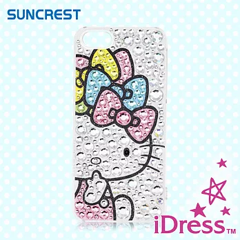 日本 Suncrest Hello Kitty iPhone 5/5S 閃亮水鑽保護殼(繽紛蝴蝶結)繽紛蝴蝶結