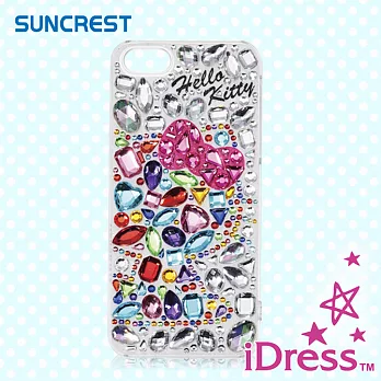 日本 Suncrest Hello Kitty iPhone 5/5S 閃亮水鑽保護殼(時尚藝術)時尚藝術