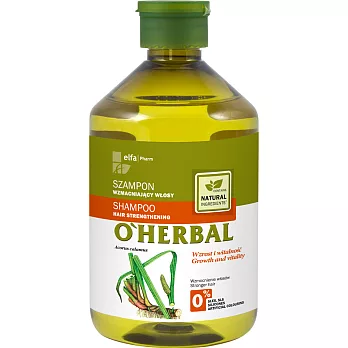 波蘭O’HERBAL 菖蒲強健髮根洗髮精 500ml (強健髮根適用)