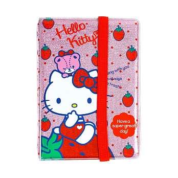 《Sanrio》HELLO KITTY6孔貼紙收集活頁本(草莓)