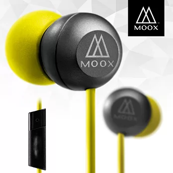 澳洲穆克斯 MOOX M3iB 入耳式線控耳機-金屬黑金屬黑