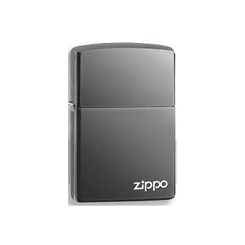 ZIPPO 150ZL 黑冰鏡面ZIPPO Logo打火機亮黑色
