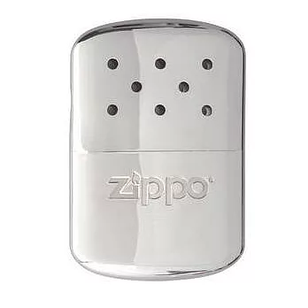 ZIPPO 40182 懷爐+油禮盒組-銀色銀色