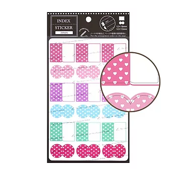 【LABCLIP】Customize sticker系列 Index sticker-心型