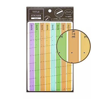 【LABCLIP】Customize sticker系列 Title sticker-素面