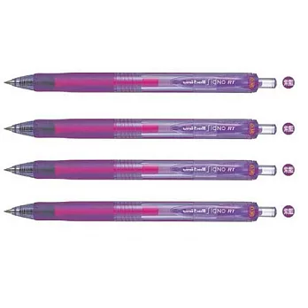 (4支1包)三菱UMN138自動鋼珠筆0.38紫藍色