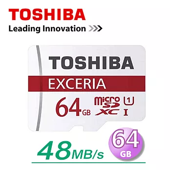 TOSHIBA 東芝 64GB 48MB/s UHS-I microSDXC 記憶卡