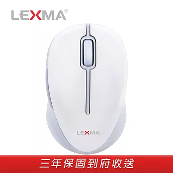 LEXMA M300R無線光學滑鼠白色