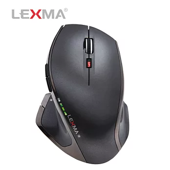 LEXMA M850R無線藍光滑鼠鐵灰