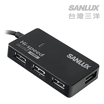 台灣三洋SANLUX 四埠時尚高傳輸USB 2.0集線器SYHB-215