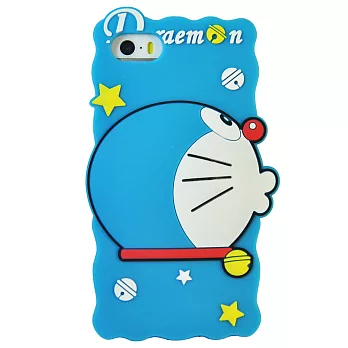 Aztec 哆啦A夢iPhone5/5s 矽膠軟手機殼-嘟嘴