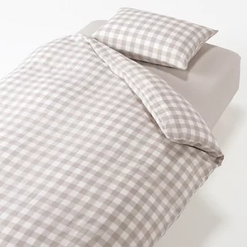 [MUJI無印良品]床用寢織組/米格紋/D雙人米格紋