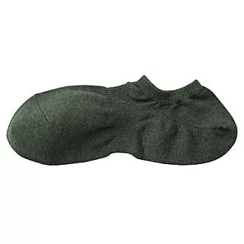 [MUJI無印良品]男有機棉混淺口直角襪綠色26~28cm綠色