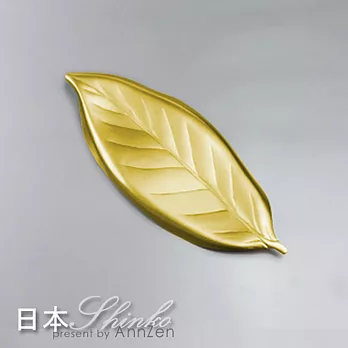 【日本Shinko 】設計師系列-作用 金木犀葉片筷架 ( 金色葉片 )