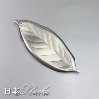 【日本Shinko 】設計師系列-作用 金木犀葉片筷架 ( 銀色葉片 )