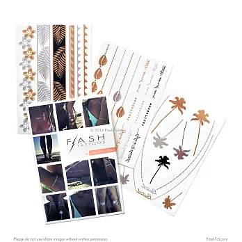 Flash Tattoos - Goldfish Kiss 刺青貼紙