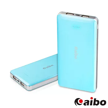 aibo 15000+型 鋼琴烤漆行動電源(ATL電芯)粉藍