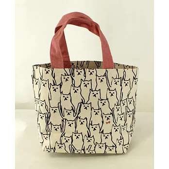 帆布小提袋--貓-原色