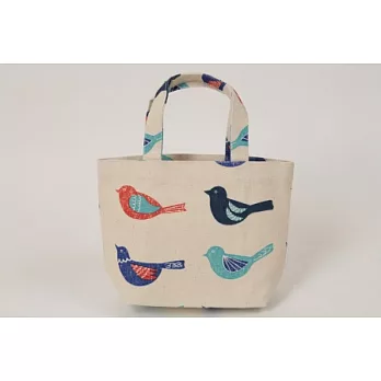 帆布小提袋--四隻小鳥
