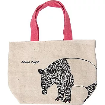 帆布小提袋--一隻馬來貘-原色