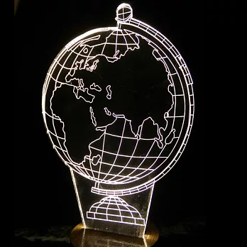 LED立體3D造型小夜燈 15段變色燈地球儀