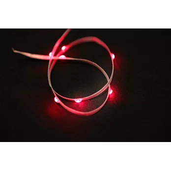 《LITEX》風靡歐美。台灣新創意-會發光的LED緞帶 (紅燈棕帶)