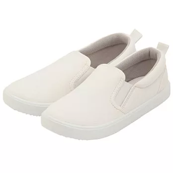 [MUJI無印良品]兒童有機棉足感舒適休閒鞋16柔白
