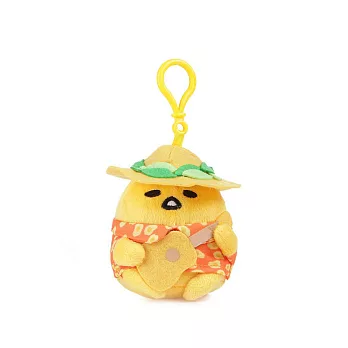 《Sanrio》蛋黃哥美國版夏威夷系列迷你玩偶鎖圈(烏克麗麗)