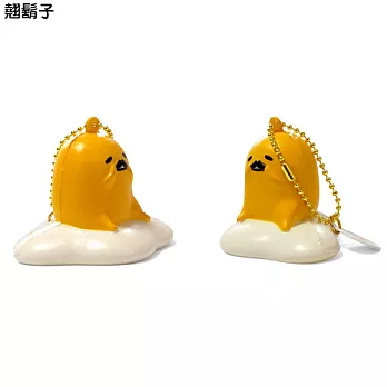 《Sanrio》蛋黃哥軟矽膠造型吊鍊(翹鬍子)