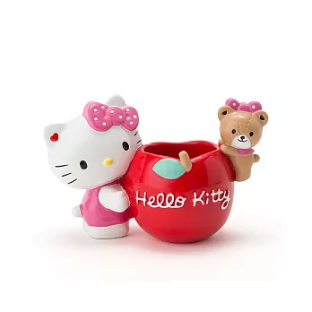 《Sanrio》HELLO KITTY樹脂造型印章座(蘋果)