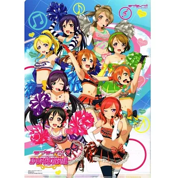 《資料夾》LoveLive ! 校園偶像祭 100萬人突破紀念 透明資料夾 -- Santan 出品