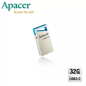 Apacer宇瞻 AH155 32GB 巧型碟 USB3.0-蔚藍