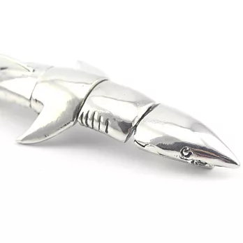 英國NATKIEL - 時尚個性大白鯊銀飾手鏈