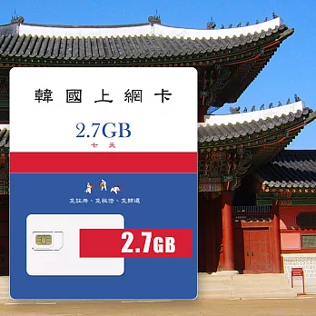 韓國上網卡 - 2.7GB/7天