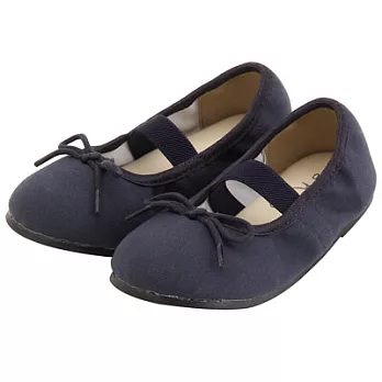 [MUJI無印良品]幼兒棉質芭蕾舞鞋13深藍