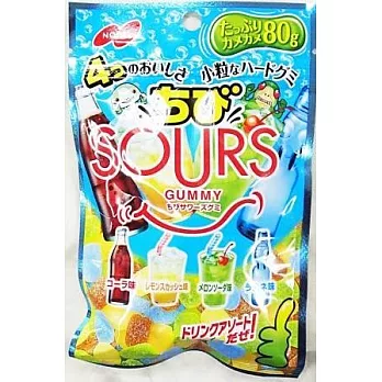 日本【諾貝爾】SOURS超Q軟糖-什錦蘇打